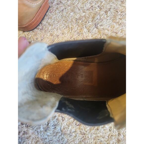 Adelante Shoe Co Leather Chelsea Boot sz 11.5 B The Mendoza in desert light tan - Picture 5 of 9